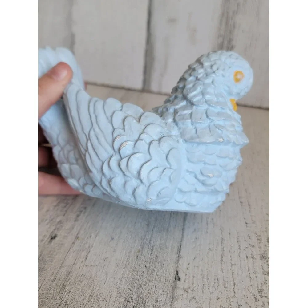 Vintage blue pigeon AS IS bird‎ home decor unique
